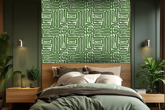 Green Abstract Pattern Wallpaper