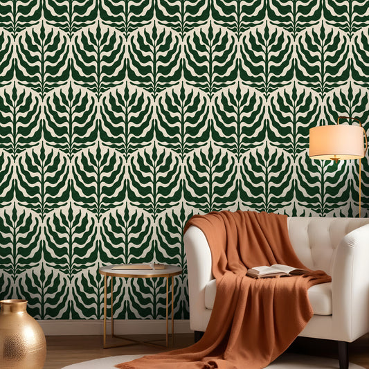 Regal Greenery Wallpaper