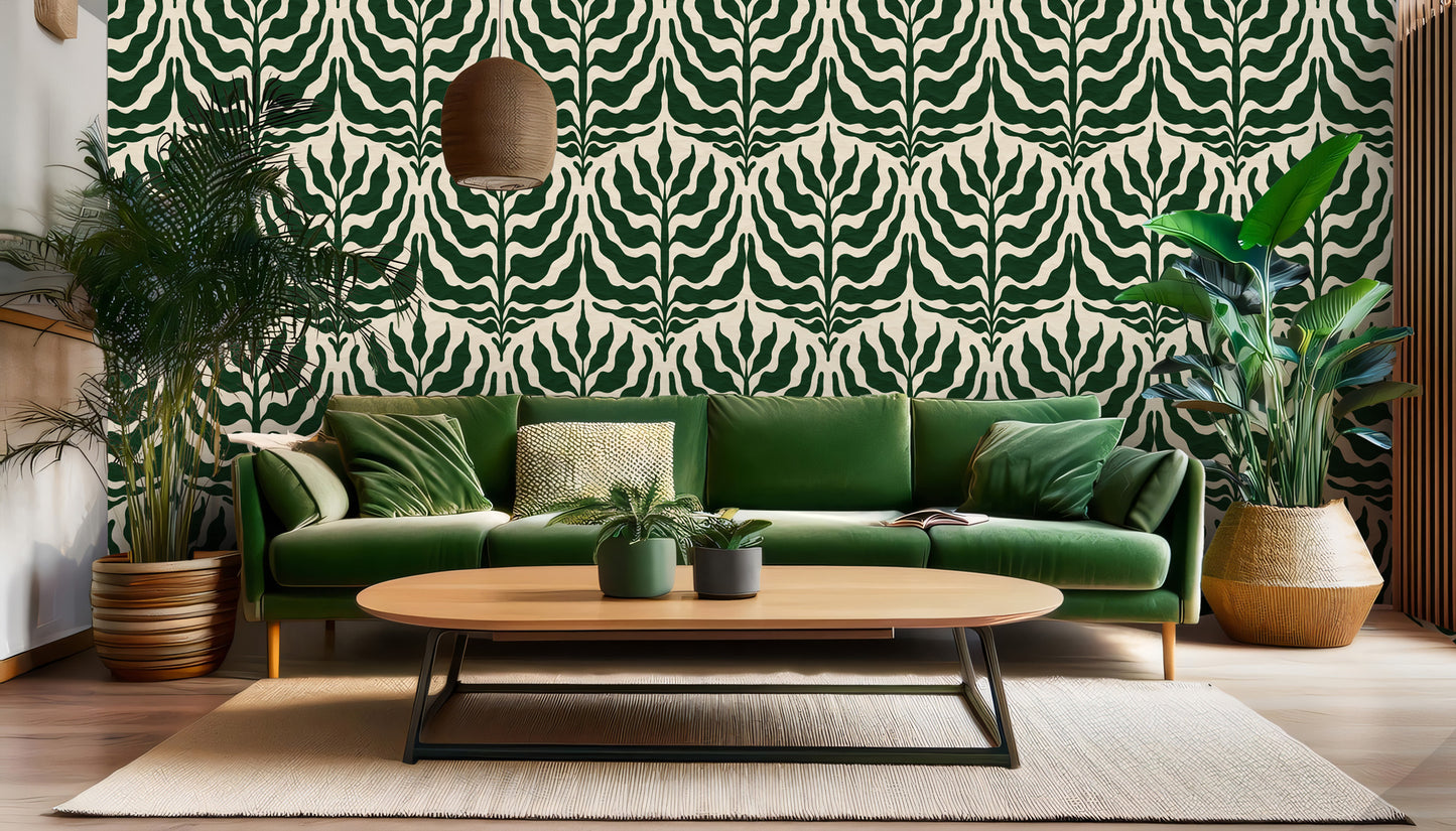 Regal Greenery Wallpaper