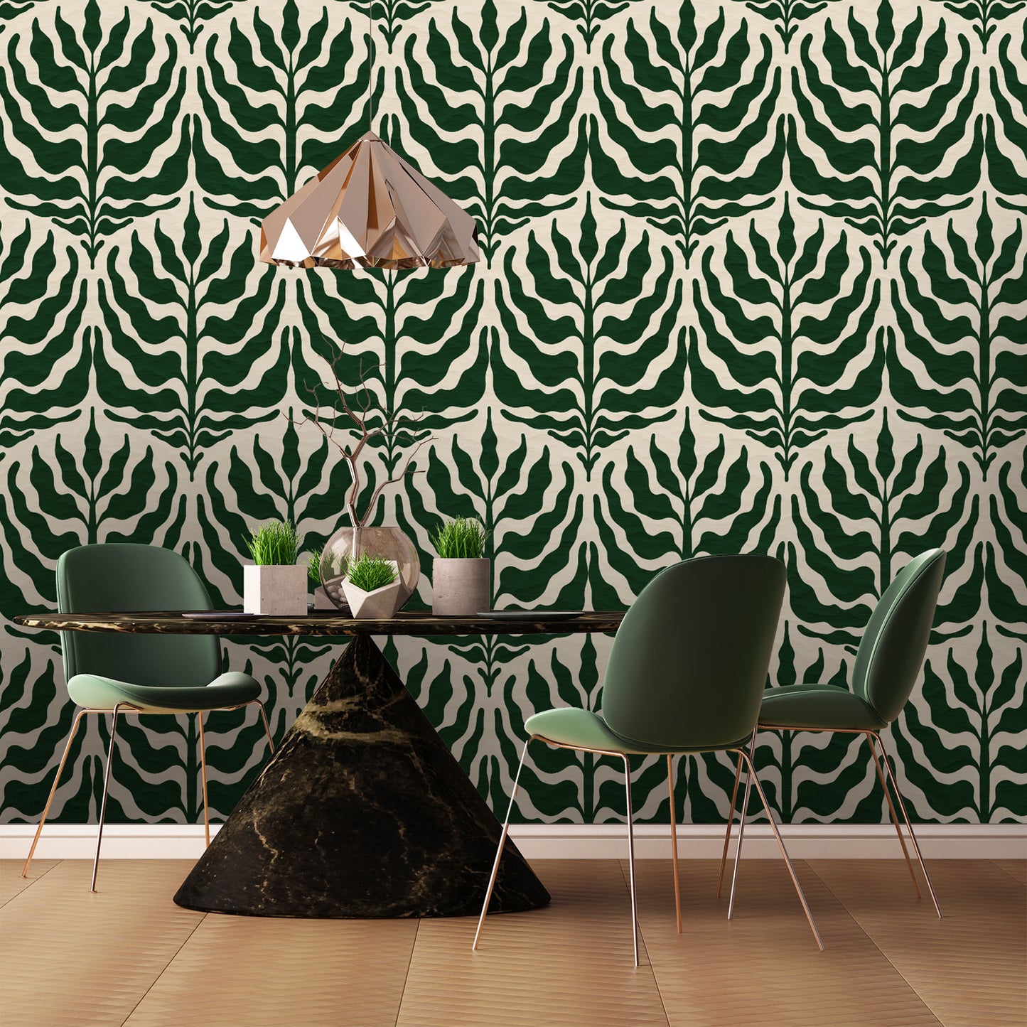 Regal Greenery Wallpaper