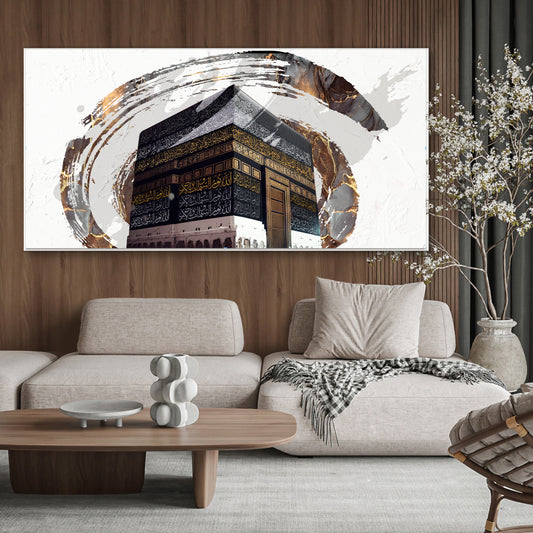 The Sacred Holy Circle, Modern Abstract Kaaba Wall Decor