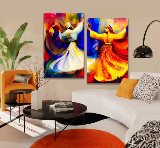 Turkish Persian Dervish Dancing Canvas