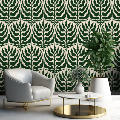 Regal Greenery Wallpaper