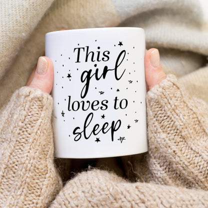 This Girl Loves To Sleep Mug