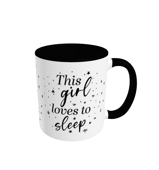 This Girl Loves To Sleep Mug