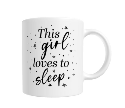 This Girl Loves To Sleep Mug