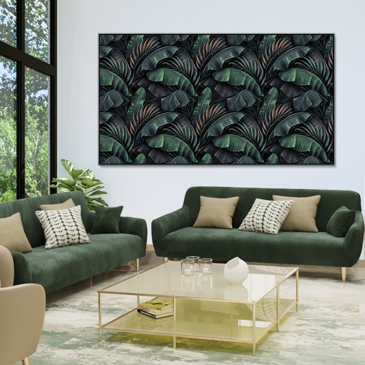 Large Tropical Leaves Canvas