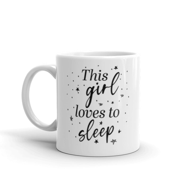 This Girl Loves To Sleep Mug